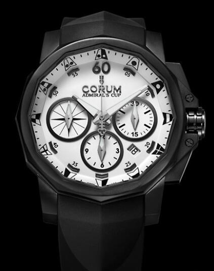 Corum Admiral's Cup Black Challenge 44 Replica Watch 753.691.98/F371 AA12 Steel - White Dial